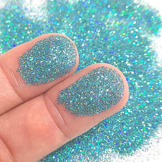 Teal Holographic Bulk Glitter