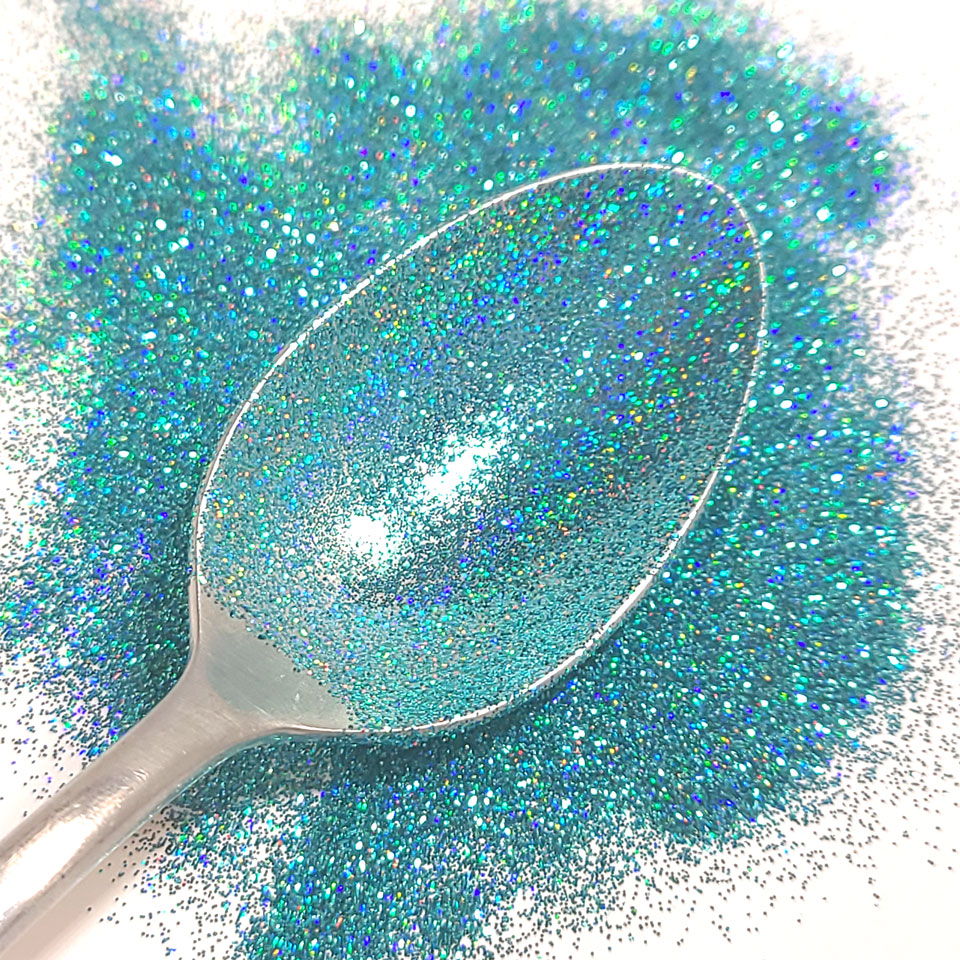 Teal Holographic Bulk Glitter