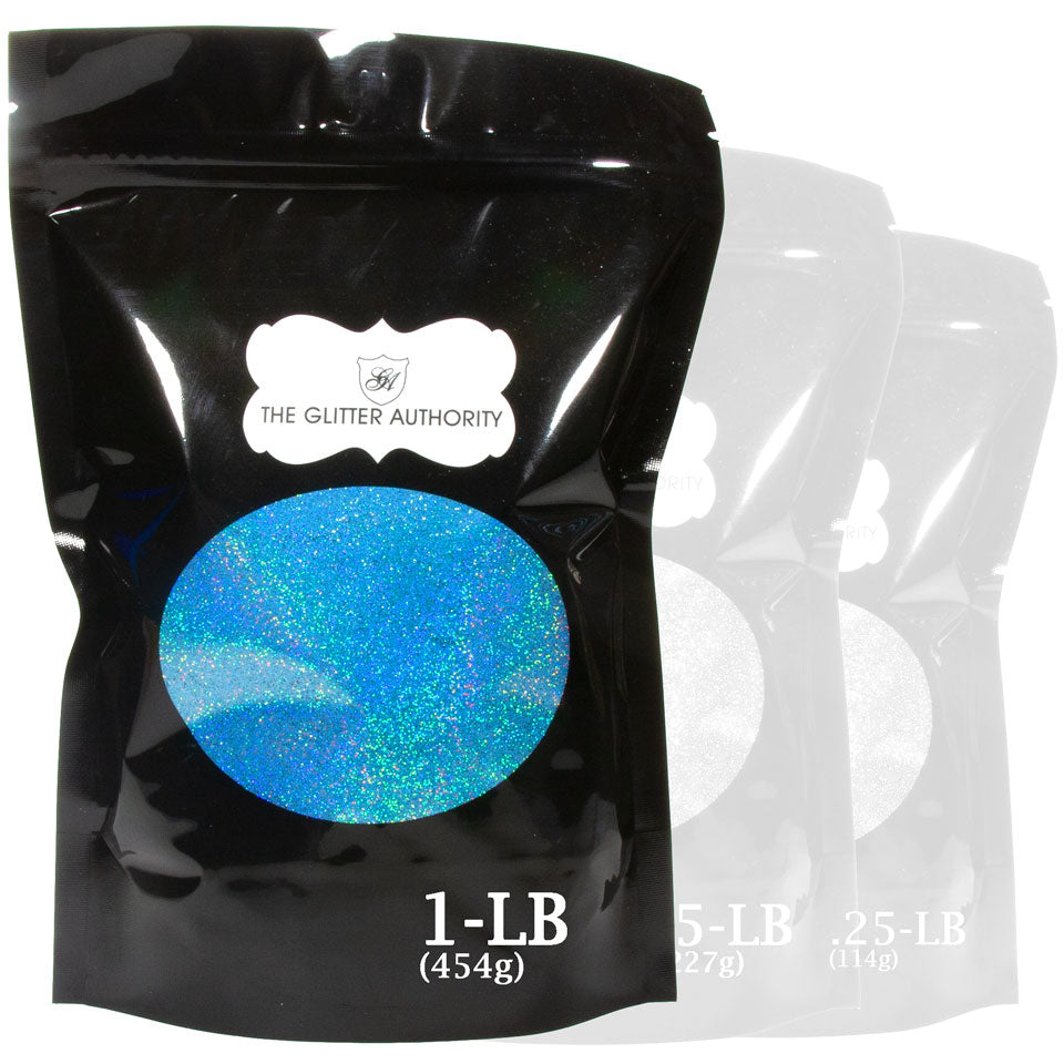 Blue Holographic Glitter - GL95 Blue Prism Extra Fine Cut .008"