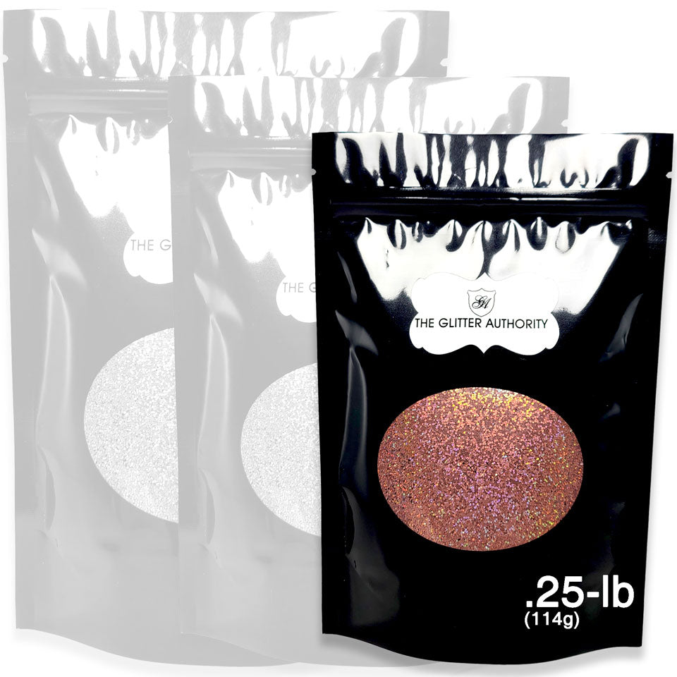 Orange Holographic Bulk Glitter - GLC-H93 (.025 Hex)