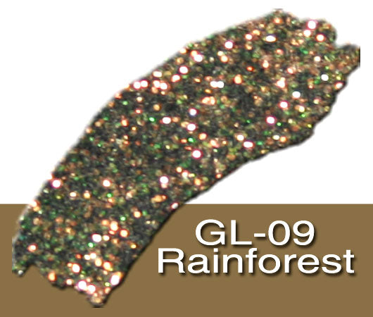 Glitter Sample (2g) in Extra-Fine Hex Cut Glitter:GL-09_Rainforest