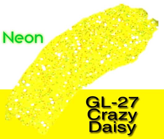 Bright Yellow Bulk Glitter - GL27 Crazy Daisy Extra Fine Cut .008