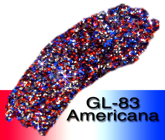 Glitter Sample (2g) in Extra-Fine Hex Cut Glitter:GL-83_Americana
