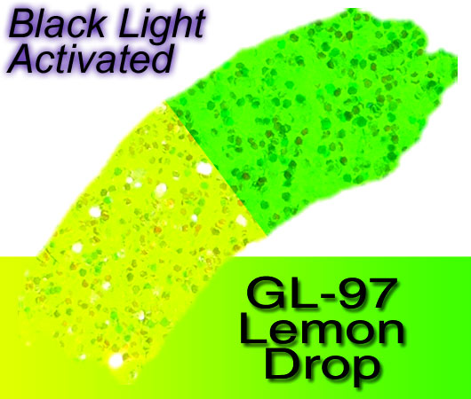 Glitter Sample (2g) in Extra-Fine Hex Cut Glitter:GL-97_Lemon_Drop