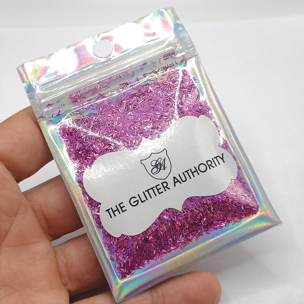 Glitter Confetti Bars - Holographic Pink