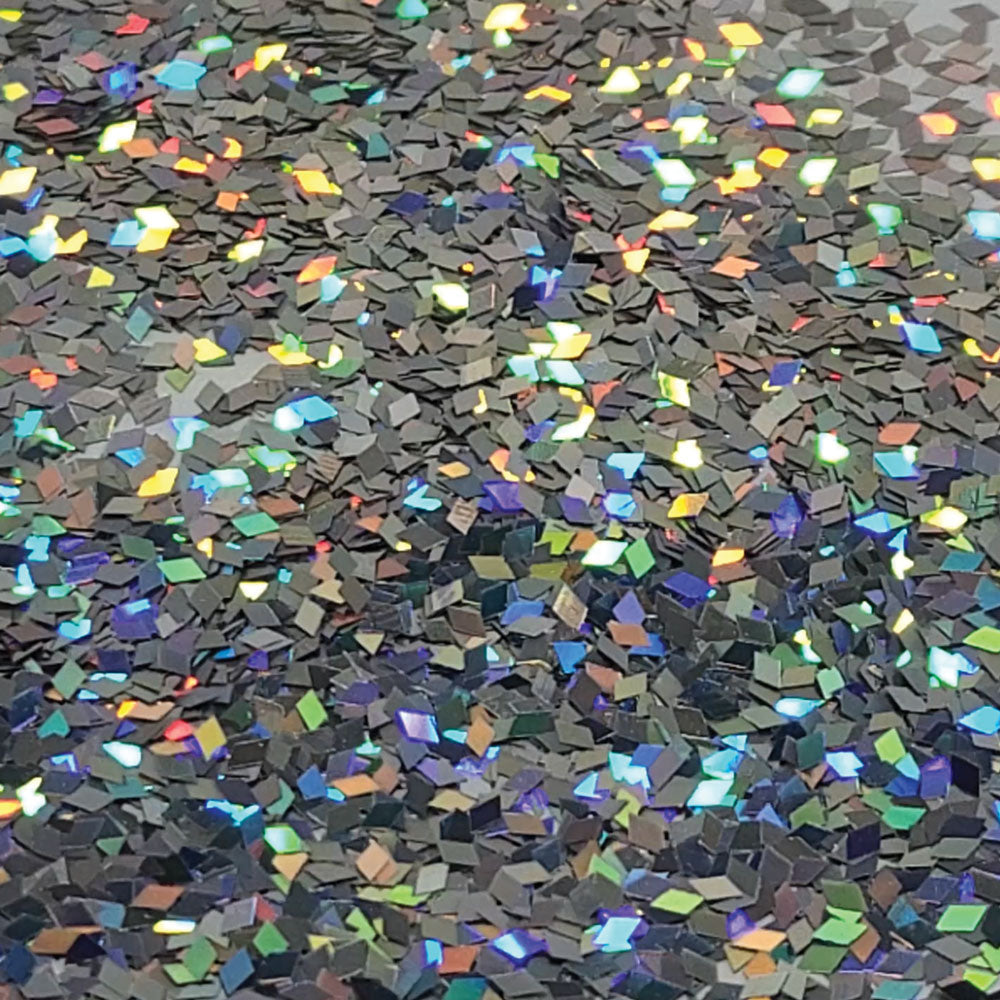 Glitter Confetti Diamonds - Holographic Silver