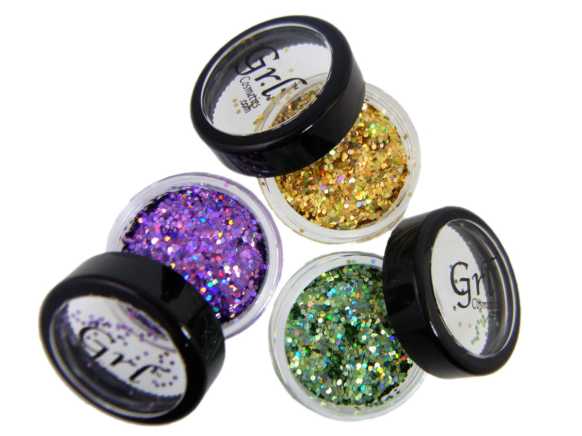 Grl Cosmetics Mardi Gras Xtra Large Glitter Set, 3 Pieces