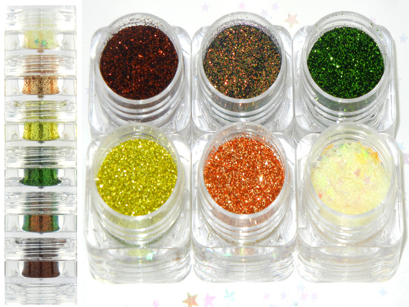 Grl Cosmetics Taurus 6pc Face Painting Glitter Set