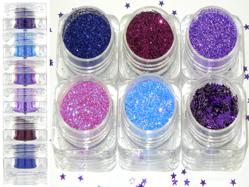 Grl Cosmetics Virgo 6pc Face Painting Glitter Set