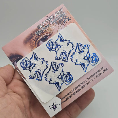 Custom Logo Glitter Stickers — Upload Your Team Design