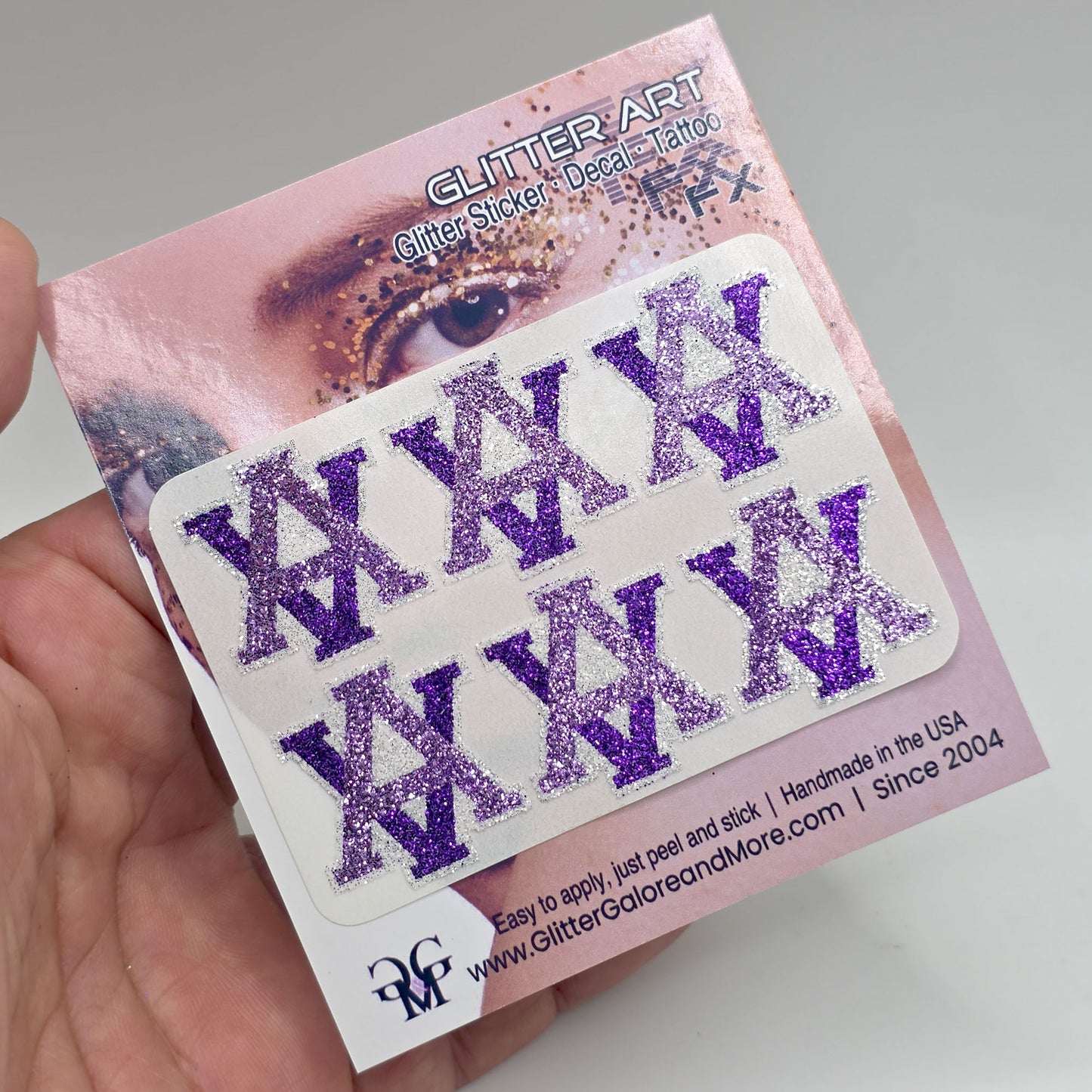 Amador Valley Cheer and Stunt Logos, AV Glitter Sticker Tattoos for Gameday - 6 pcs