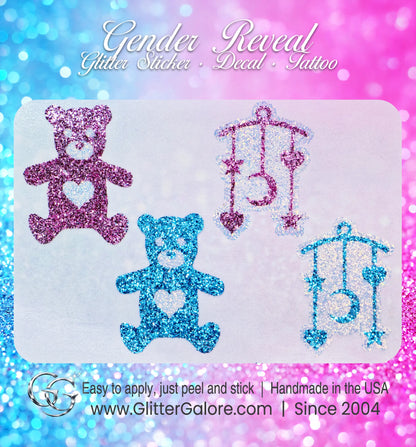 Baby Reveal, Gender Reveal, Newborn Celebration Stickers