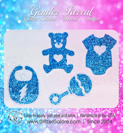 Baby Reveal, Gender Reveal, Newborn Celebration Stickers