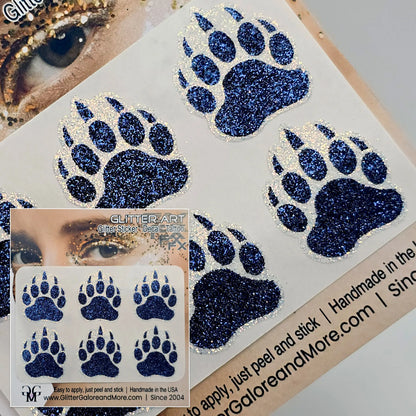 Custom Logo Glitter Stickers — Upload Your Team Design