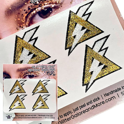 Custom Logo Glitter Stickers — Upload Your Team Design