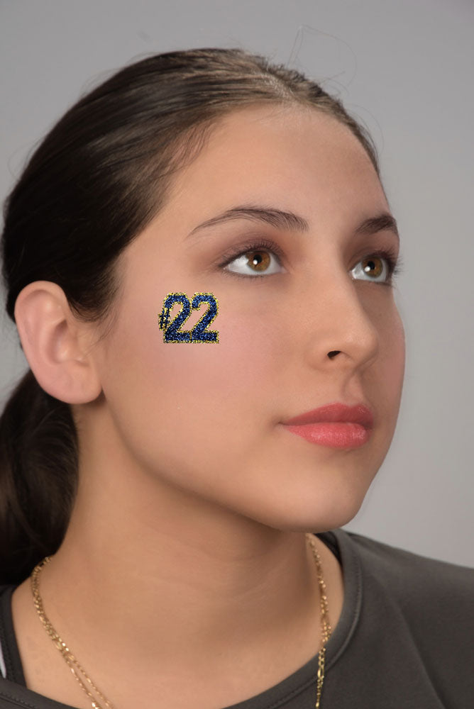 Caitlin Clark No 22 Face Glitter Sticker.