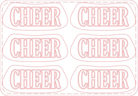Custom Color Cheer Eye Black Sticker Tattoos — Cheer & Spirit