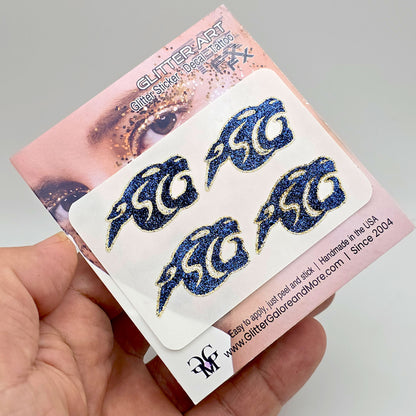 Stoney Creek Cougars Custom Glitter Tattoo Stickers - 4 Stickers