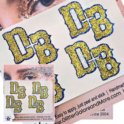 Don Bosco HS 4 Piece Glitter Tattoo Stickers
