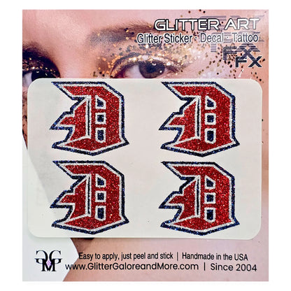 Custom Logo Glitter Stickers — Upload Your Team Design