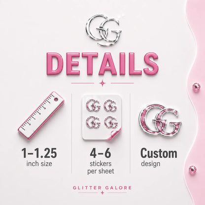 Custom Sticker Initial Design Order - 6 Sheets Minimum