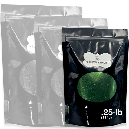 Olive Green Bulk Glitter - GL74 Green Moss Extra Fine Cut .008"