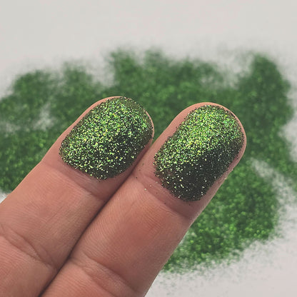 Olive Green Bulk Glitter - GL74 Green Moss Extra Fine Cut .008"