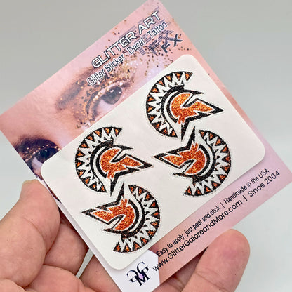 GO Ville Custom Glitter Tattoo Stickers - 4 Stickers