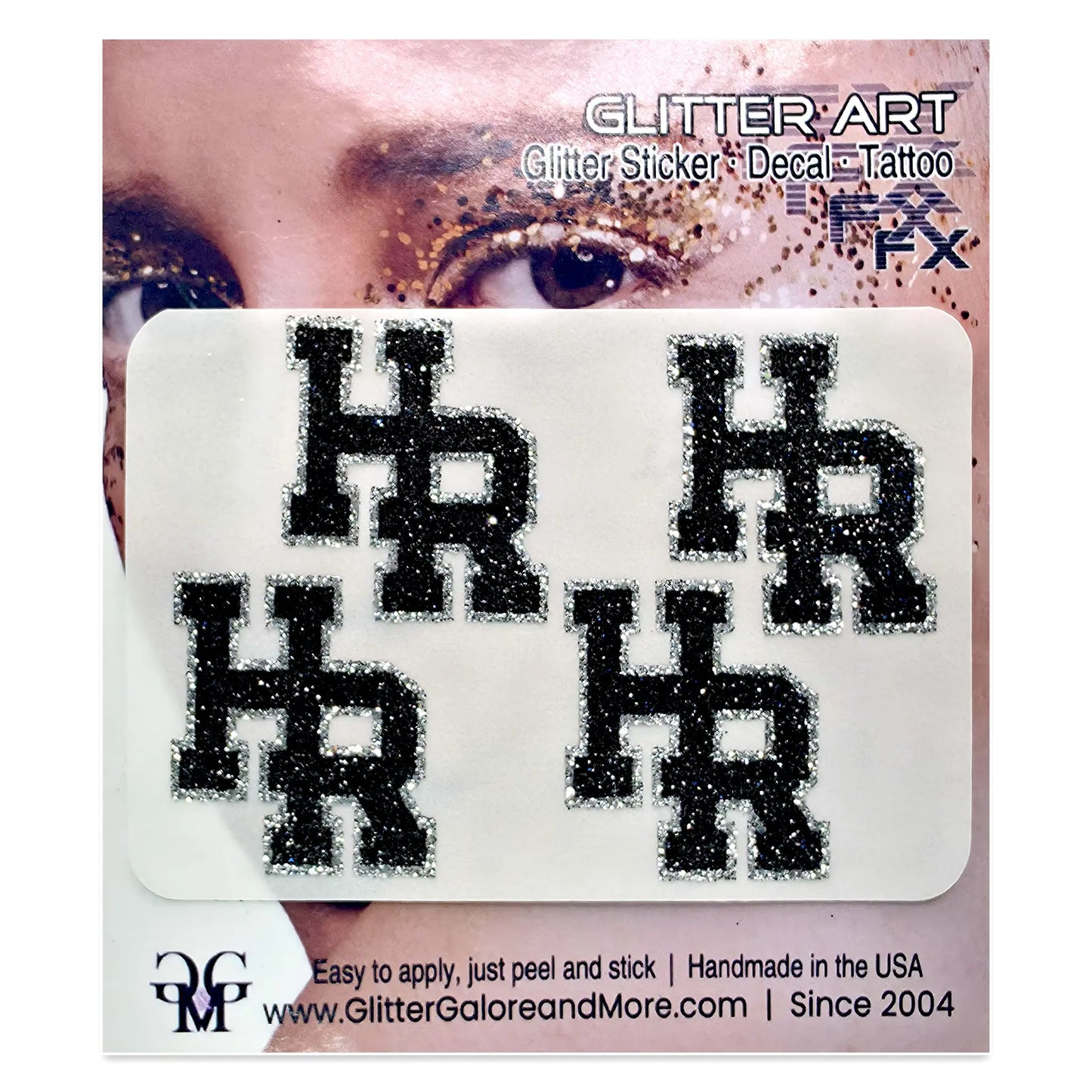 Highland Ranch Custom Glitter Tattoo Stickers - 4pcs