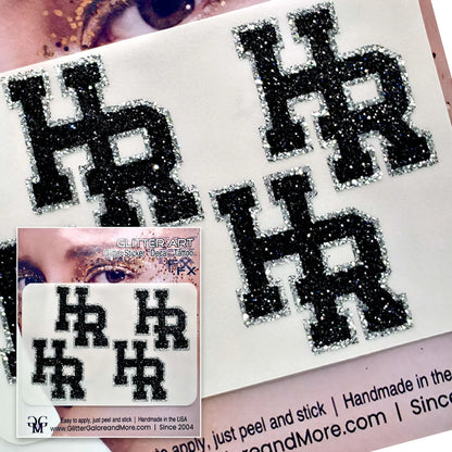 Highland Ranch Custom Glitter Tattoo Stickers - 4pcs