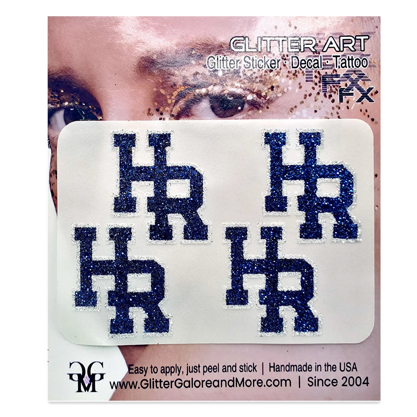 Highland Ranch Custom Glitter Tattoo Stickers - 4pcs