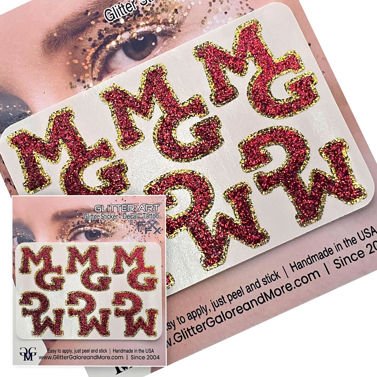 Custom Logo Glitter Stickers — Upload Your Team Design