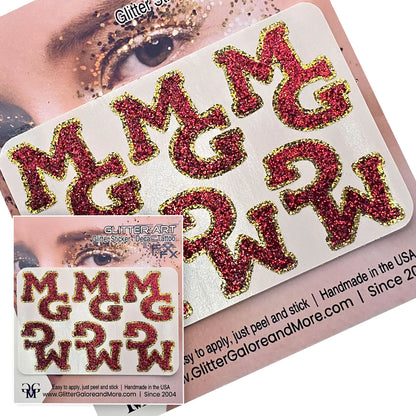 Custom Logo Glitter Stickers — Upload Your Team Design