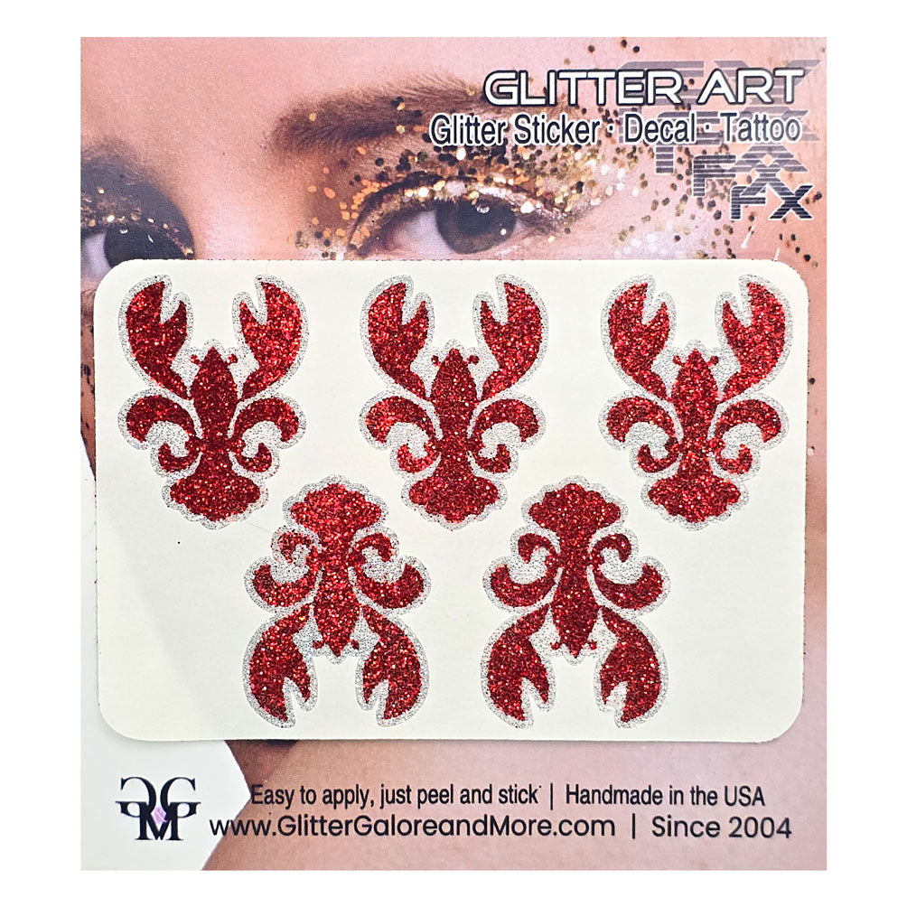 Summer Beach Party Glitter Face Stickers, Beach Theme Body Tattoos, Party Favors