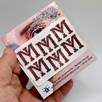 Mercer Island Glitter Tattoo Stickers - 6 Stickers