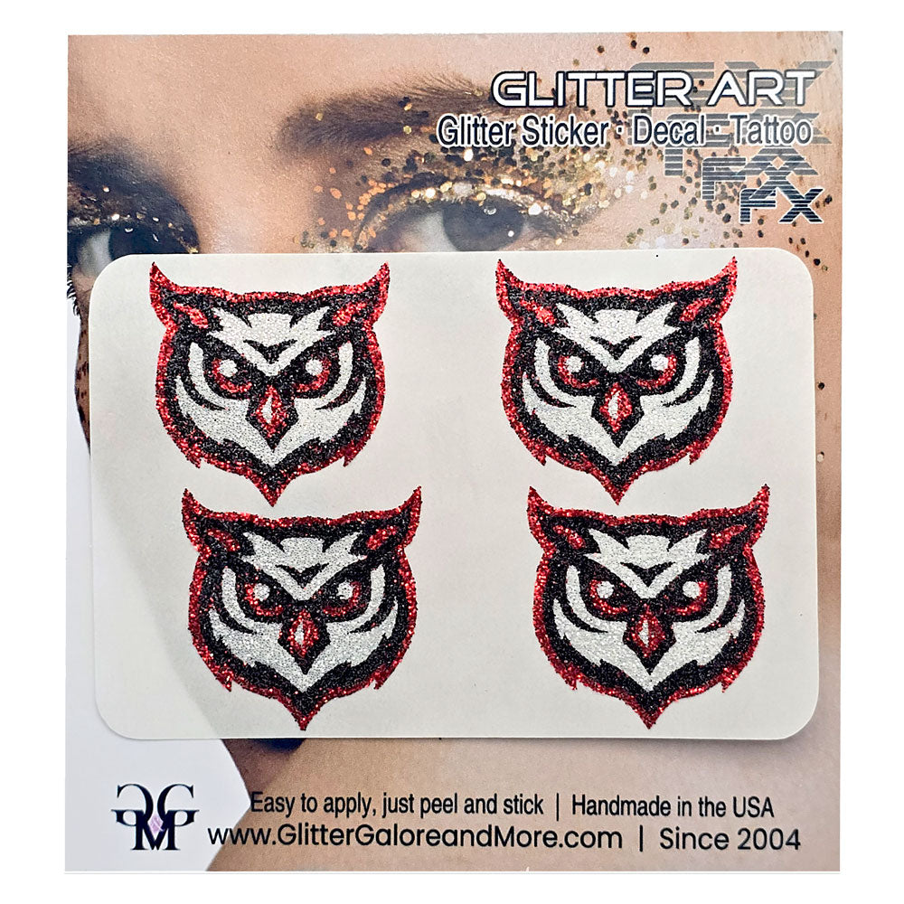 Owl Temporary Sticker Tattoo.