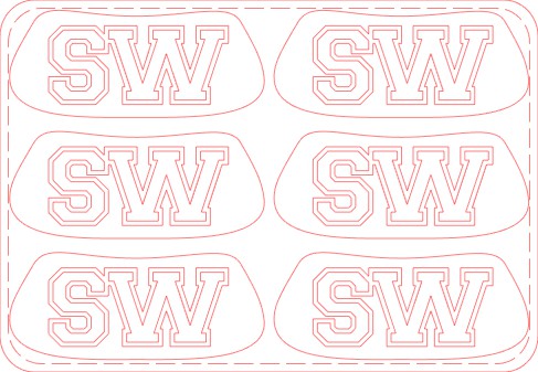 SW Eye Black Sticker Tattoos — Cheer & Spirit