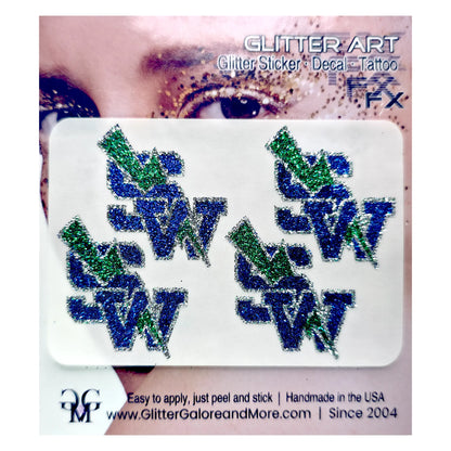 SW Bolt Boosters Glitter Sticker Tattoos - 4 Pieces