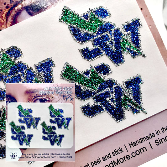 SW Bolt Boosters Glitter Sticker Tattoos - 4 Pieces