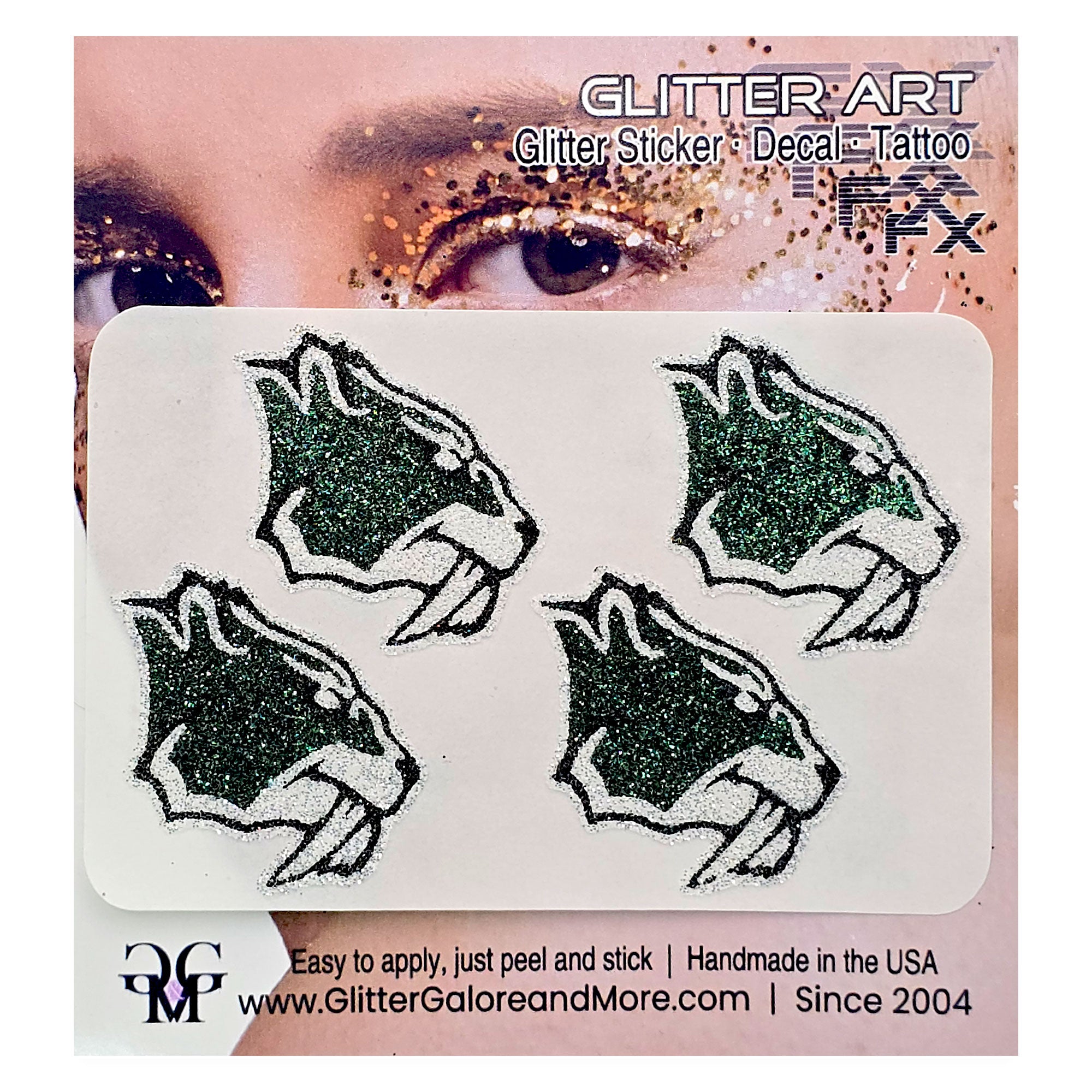 Fossil Ridge Sabercat Custom Glitter Tattoo Stickers - 4 Stickers ...