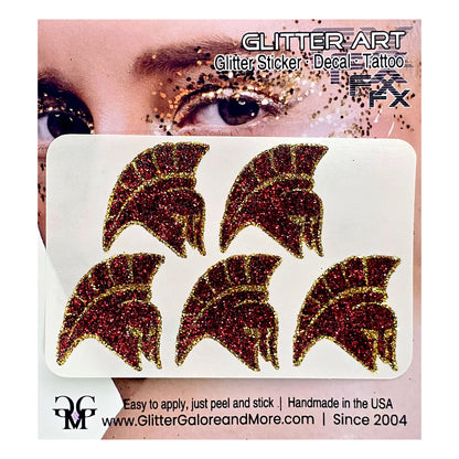 Custom Logo Glitter Stickers — Upload Your Team Design