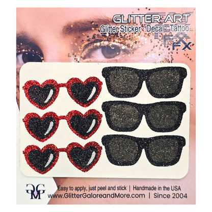 Summer Beach Party Glitter Face Stickers, Beach Theme Body Tattoos, Party Favors