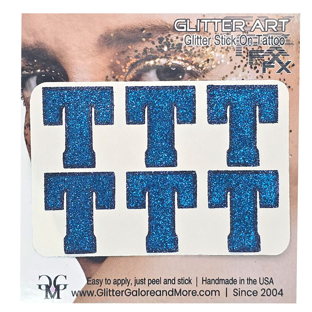 Timnath Middle School T Gameday Glitter Sticker Tattoos in two Colorsways