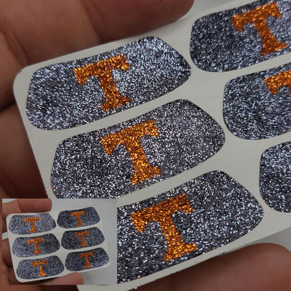 T Eye Black Glitter Tattoo Custom Sticker - 6pcs