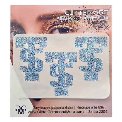 TS Custom Glitter Tattoo Stickers - 3pcs