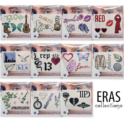 Taylor Swift Eras Tour Sticker Tattoo Collections.