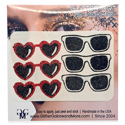 Taylor Swifts-inspired Shades Face Tattoos.