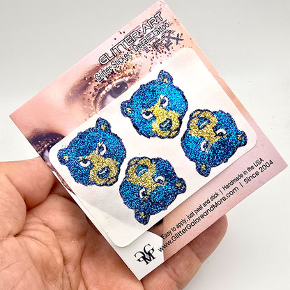 Timnath Middle School Bear Cub Gameday Glitter Sticker Tattoos - 4 Stickers