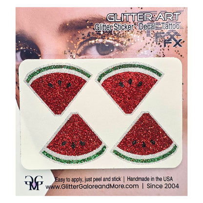 Summer Beach Party Glitter Face Stickers, Beach Theme Body Tattoos, Party Favors