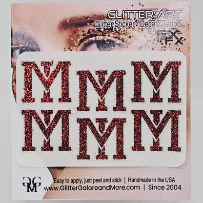 Mercer Island Glitter Tattoo Stickers - 6 Stickers